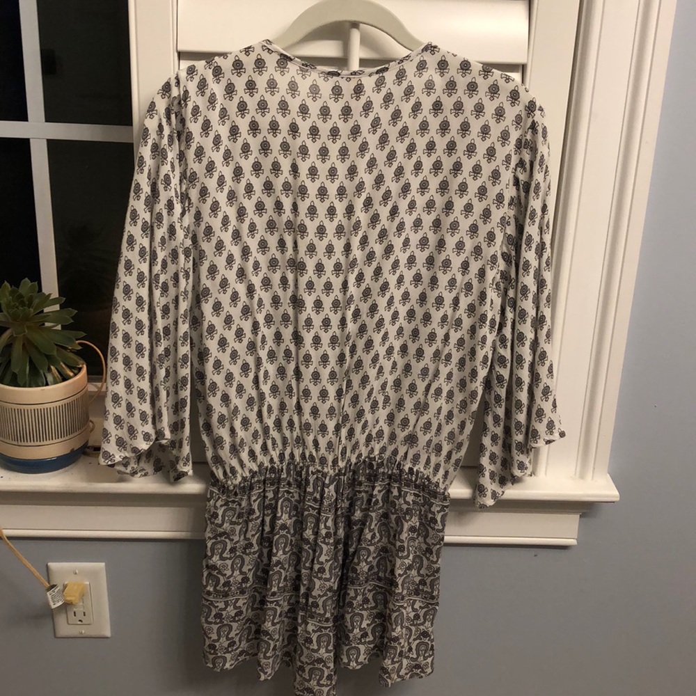 Flowy Gray/White Romper—size S - Picture 3 of 5